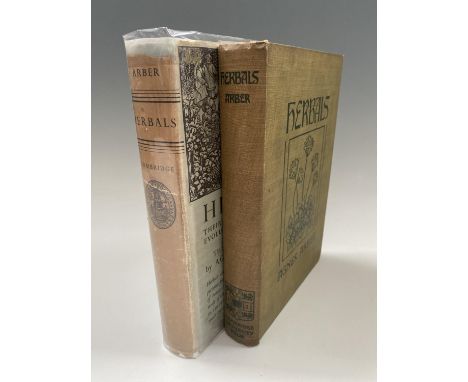 AGNES ARBER. 'Herbals: Their Origin and Evolution: A Chapter In The Hiftory Of Botany 1470-1670.' First Edition, Original clo