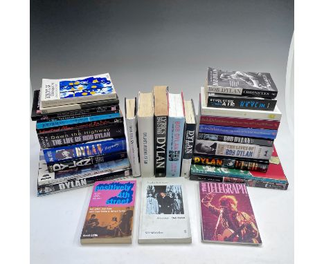 BOB DYLAN INTEREST, various titles and dates, biographies, illustrated histories, in a box.

Condition: please request a cond