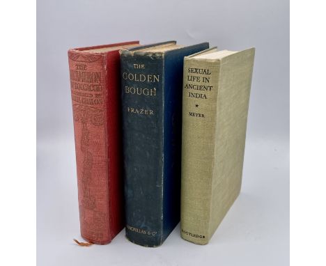 JAMES GEORGE FRAZER, F.R.S., F.B.A "The Golden Bough A Study in Magic and Religion" MacMillian and Co, LTD 1922, JOHANN JAKOB