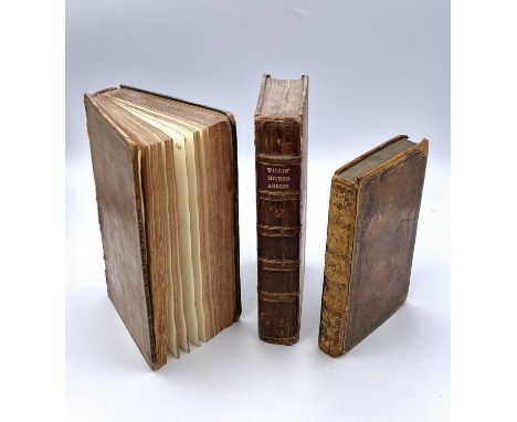 BROWNE WILLIS. 'History of the Mitred Parliamentary Abbies and Conventual Cathedral Churches.' Two vols, burn mark and toning