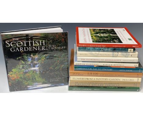 SUKI URQUHART. 'The Scottish Gardener.' First edition, original cloth, unclipped dj, colour photos throughout, Birlinn, Edinb