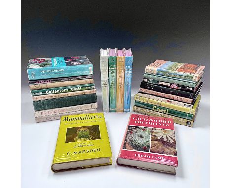 EDGAR LAMB. 'The Illustrated Reference on Cacti &amp; Other Succulents.' Five volumes, original cloth, unclipped dj's, spines