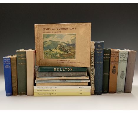 CORNWALL INTEREST. 'Mullyon: Its History, Scenery and Antiquities,' by E. G. Harvey, original boards with gilt embossing, gil