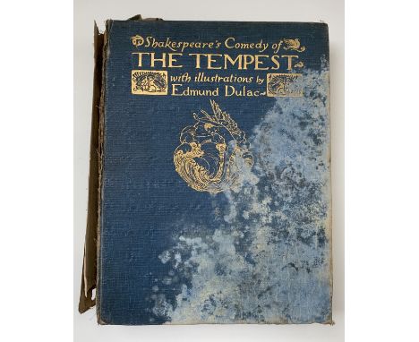 EDMUND DULAC ILLUSTRATIONS. 'The Tempest.' By William Shakespeare, 40 tipped in coloured plates with descriptive tissue guard