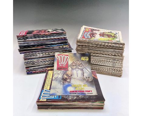 2000AD COMICS. Two large boxes full of approx 800, with some earlier programs 356-585 up to programs 887-1054.

Condition: pl