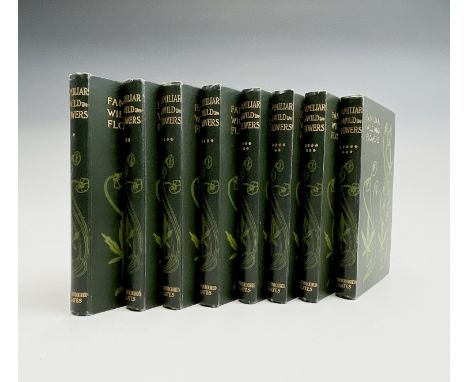 F. EDWARD HULME. 'Familiar Wild Flowers.' First edition, eight volumes, original decorative cloth, colour illustrations, rubb