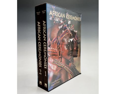 CAROL BECKWITH &amp; ANGELA FISHER. 'African Ceremonies.' Two volumes in carboard slip case, origianl cloth, colour illustrat