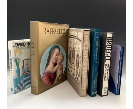 ART INTEREST. 'Raffaello: The Paintings, The Drawings,' unclipped dj, Grange Books, Itay, 1998; 'Michelangelo: The Complete S