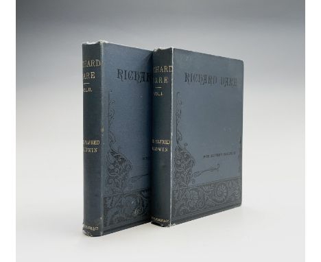 VICTORIAN TWO-DECKER NOVEL. 'Richard Dare by Mrs Alfred Baldwin.' First Edition, two vols complete, partially unopened, adver