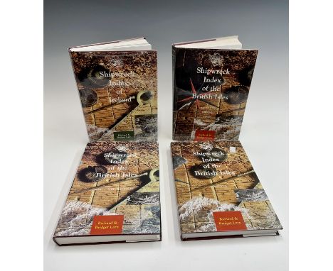RICHARD &amp; BRIDGET LARN. 'Shipwreck Index of the British Isles.' Original cloth, unclipped dj's, vols 1, 5, 4, 6, Loyd's R