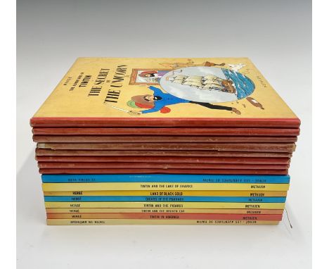 (GEORGE REMI) HERGE. 'The Adventures of Tintin.' Seven first British Methuen editions: 'King Ottokar's Sceptre,' 1958; 'Red R