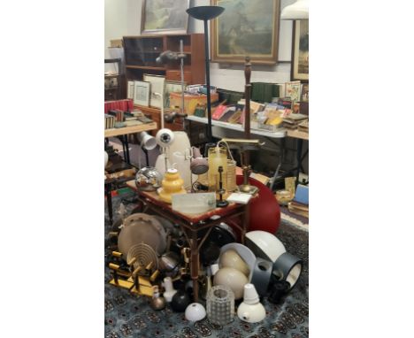 Mid Century Design &amp; Lighting - a large collection of vintage Italian, IKEA and other light fixtures and fittings, QTY 
