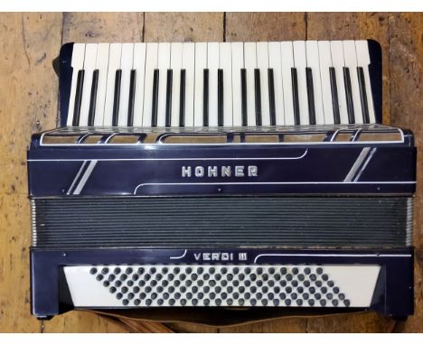 A Hohner Verdi II accordion 