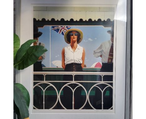 Jack Vettriano,&nbsp; (British B.1951-) 'Bird On The Wire' a limited edition giclee print with silkscreen varnish, No.239/275