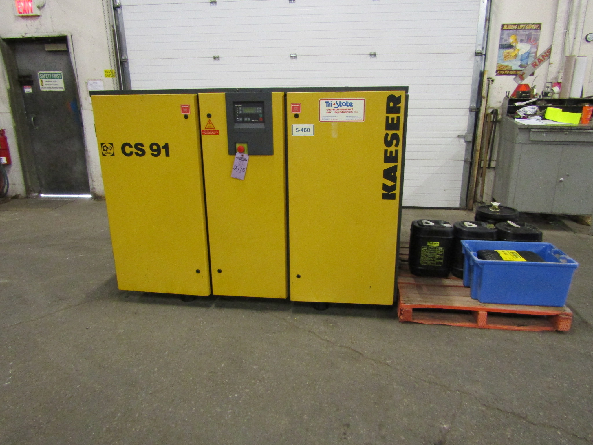 Kaeser Model Cs91 75hp Rotary Screw Air Compressor - Sigma Control With 