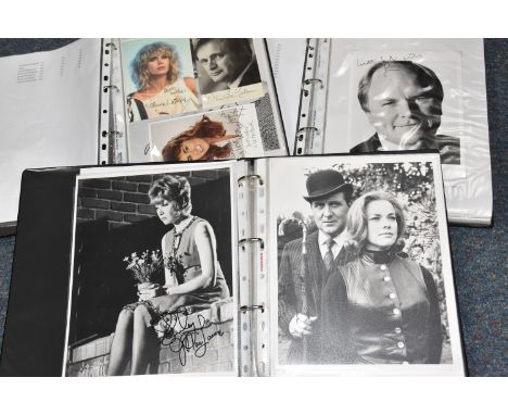 PHOTOGRAPH / AUTOGRAPH ALBUMS, Three Albums containing 180 photographs, photocards, postcards, compliment slips, notes and le