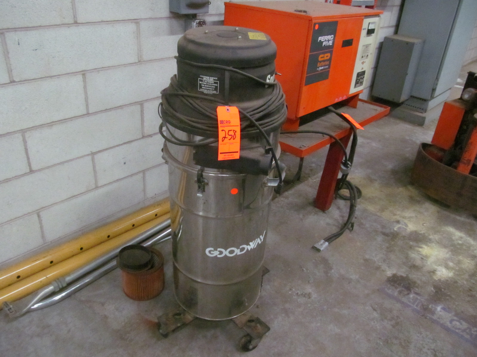 Goodway Soot Vac., M/N GTC 540, volts 120 AC, KW 1.4, 12 Amps