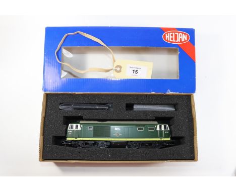 Heljan OO BR Bo-Bo 'Hymek' Type 3 (later Class 35), RN D7017. In dark green with light green flash, white windows and grey ro