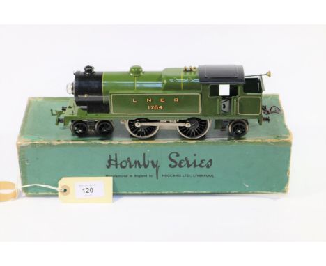 A Hornby O gauge 3-rail (20v) No.2 Special LNER 4-4-2T locomotive, 1784 (E220). In lined green livery. Boxed with inner packi