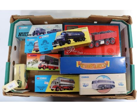 10 Corgi Classic etc. A Passage of Time series - AEC Mammoth Major tipper with load and 'Lea' clock, Anderson of Newhouse. A 