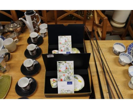 Two Villeroy & Boch "Amazonia" collection coffee cups and saucers in original boxes 