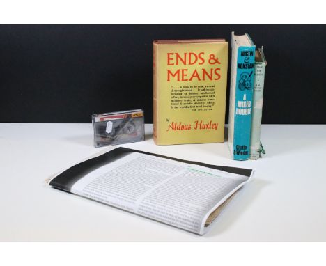 A collection of mixed sporting related ephemera and books to include Under The Heavens by H.W. (Bunny) Austin book, Ends &amp