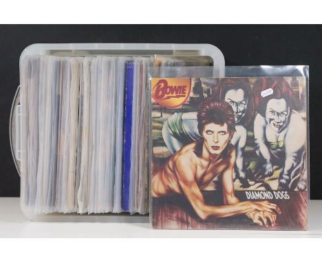 Vinyl Records - A collection mainly rock and pop vinyl LP's spanning the decades to include David Bowie, Jimi Hendrix, Walker