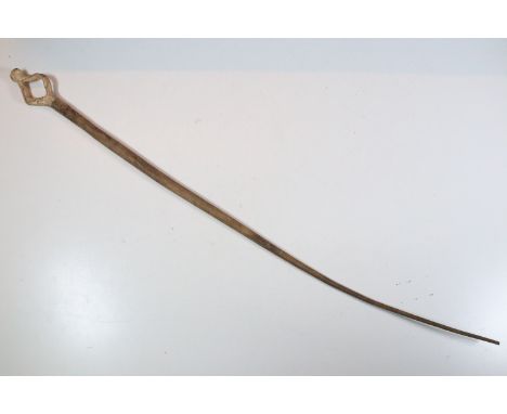 Bulls pizzle riding crop, approximately 80cm long