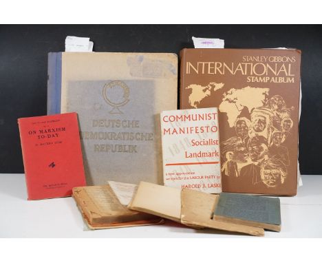 Collection of British and World stamps to include a good selection of German examples together with a selection of Left Wing 