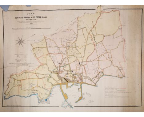 Duquemin, James, Map, Plan of the Town and Parish of St. Peter Port, Guernsey, surveyed and drawn by James Duquemin. Publishe