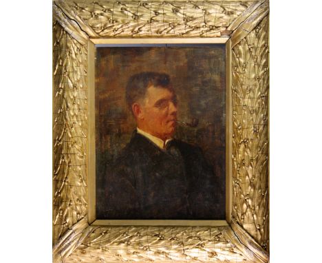 Charles Edward Stewart (British, 1822-1894), A portrait of W. Dickson, oil on panel, signed with initials and inscribed 'Flar