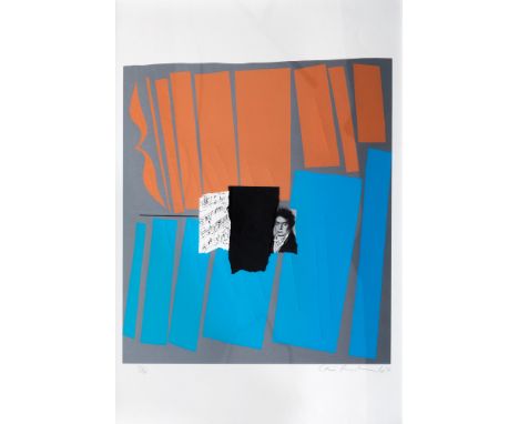 Ceri Richards (British, 1903-1971), Beethoven, lithograph and collage, no. 37 from an edition of 60, signed and dated 1970 lo