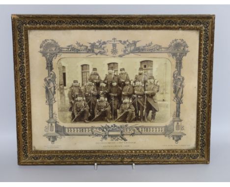 French military interest: A photograph portrait of 90eme Regiment d'Infanterie