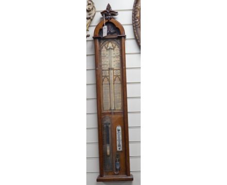 An Admiral Fitzroy oak cased barometer, 117cm Ivory submission reference: LDTFPXB1 *Please note the sale commences at 9am.&nb
