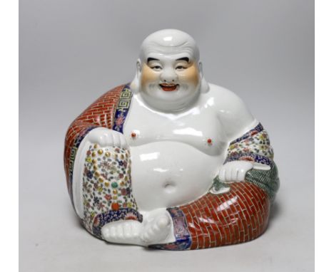 A Chinese ceramic Buddha