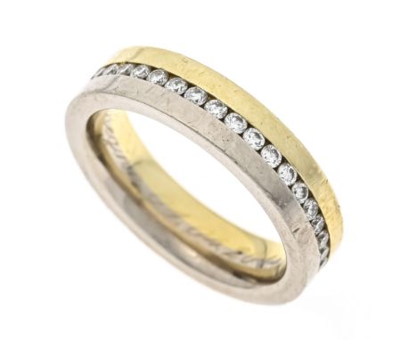 Eternity-Ring GG/WG 585/000 mit Brillanten, zus. 0,76 ct W/SI (eingraviert), RG 54, SOM gemarkt, 8,0 g