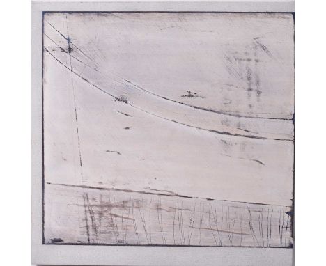 Susan Laughton (British Contemporary) Silverland I, signed and dated '07 verso, mixed media on canvas, 40 x 40cm
 Footnote:Su