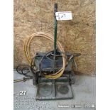 Torch cart with hoses and torch