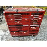 Eighteen drawer rolling tool box