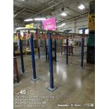 (Lot) (6) free standing traveling parts carousel