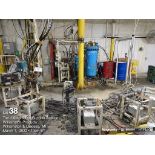 Krauss Maffei 6 Station manual jib crane style foam metering machine