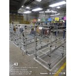 (Lot) (6) gravity feed parts racks