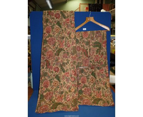 A pair of Liberty print curtains 'Sita' pattern, 53" drop x 66" wide.