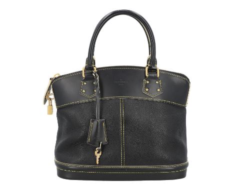LOUIS VUITTON Henkeltasche "LOCK IT", Koll.: 2007. Suhali Leder Serie mit goldfarbener Hardware, Doppelhenkel, Reißverschluss