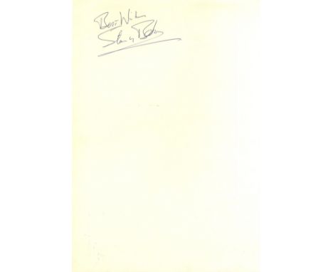 ENTERTAINMENT: Selection of folio pages removed from the visitors book of The London Tavern at the Hilton Hotel, Park Lane, L