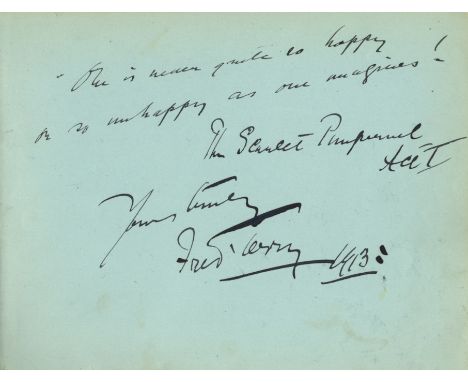 THEATRE: Two autograph albums containing over 250 signatures by various stage actors and actresses, Music Hall artists and en