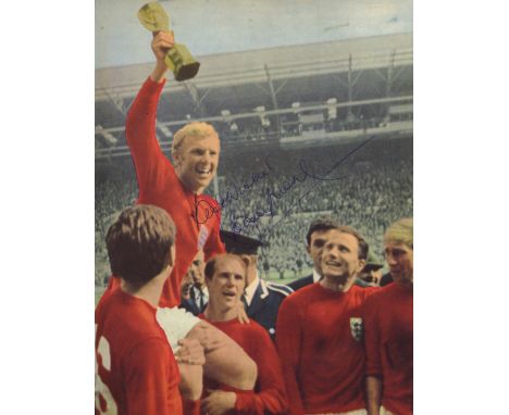 MOORE BOBBY: (1941-1993) English Footballer, Captain of the England World Cup winning team, 1966. Book signed, a hardback edi