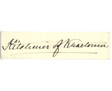 FAMOUS MEN: Small, miscellaneous selection of signed clipped pieces and cards by a variety of famous men comprising Herbert K
