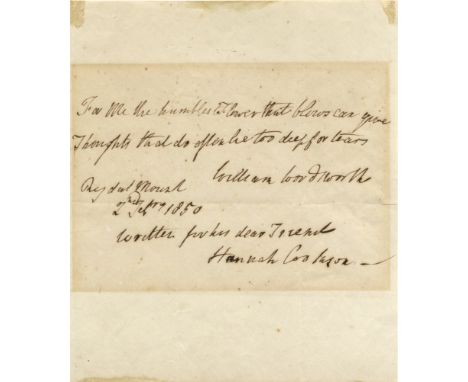 A quotation from one of the poet's most famous lyrics

WORDSWORTH WILLIAM: (1770-1850) English Poet Laureate 1843-50. A good 