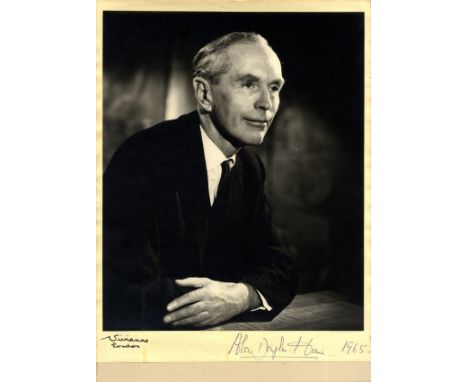 DOUGLAS-HOME ALEC: (1903-1995) British Prime Minister 1963-64. Vintage signed 10 x 14 photograph of Douglas-Home in a half le